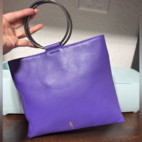 Thacker Le Pouch Leather Ring Handle Crossbody Bag - Picture 1 of 15